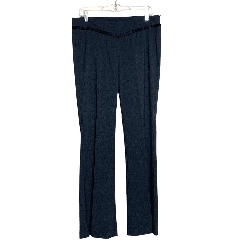 Arden B side zipper gray boot cut dress pants size 8
